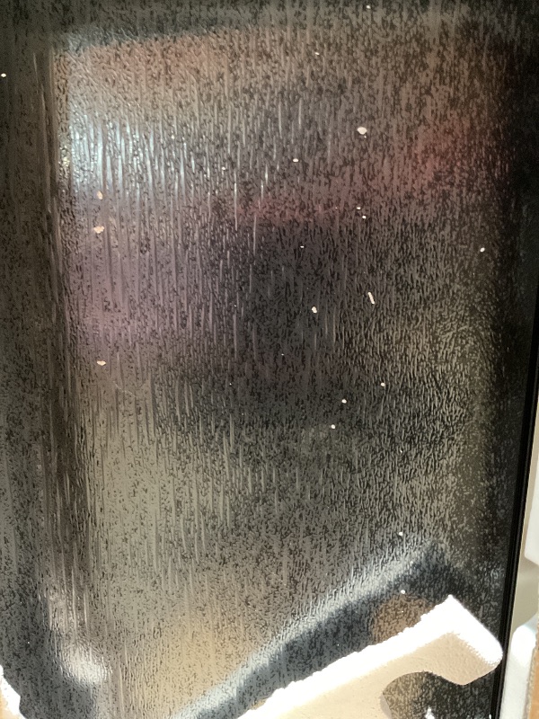 Photo 1 of **FOR PARTS/WIRING IS MESSED UP OR NO GOOD** Haier 150-Can Mini Fridge With Lock & Key, Glass Door, Automatic LED Interior Light, 4 Full-Width Glass Shelves & Adjustable Thermostat, Stainless Steel