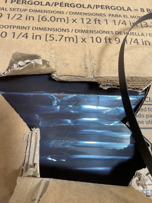 Photo 1 of **WILL NEED A TRUCK FOR PICKUP**Backyard Discovery Norwood 20 ft. x 12 ft. All Cedar Wooden Carport Pavilion Gazebo with Hard Top Steel Roof Light Brown