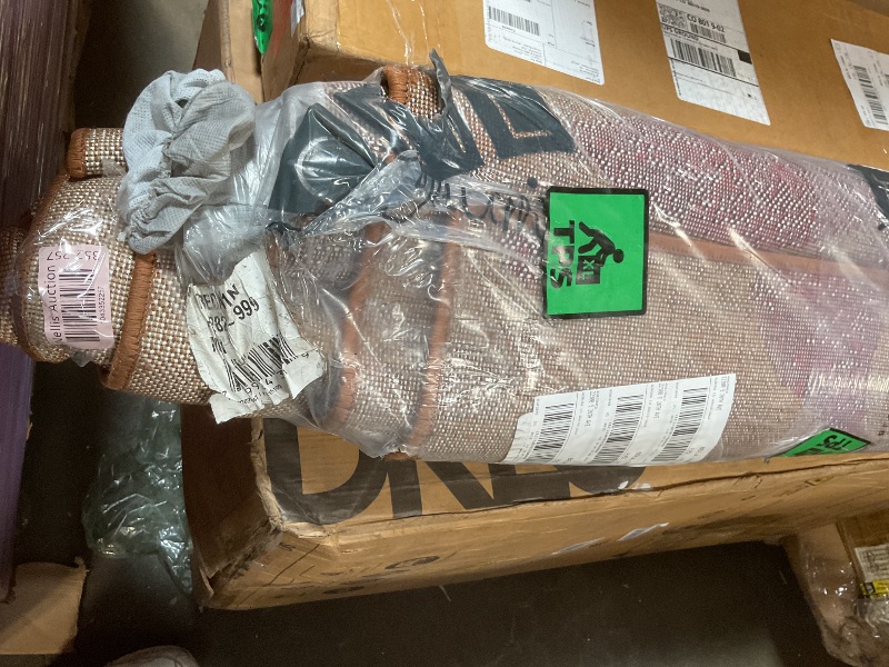 Photo 1 of **DIRTY FROM TRANSPORT**Home Dynamix Tribeca Amelia Modern Area Rug | 7'10" x 10'6" Rectangle | Beige/Green/Red