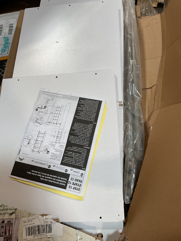 Photo 1 of **MAY BE MISSING HARDWARE**ClosetMaid SuiteSymphony Wood Closet Organizer Starter Kit with Tower and 3 Hang Rods, Shelves, Adjustable, Fits Spaces 4 – 9 ft. Wide, Engineered Wood, Pure White, 16"