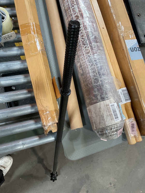 Photo 1 of 55" Weight Lifting Bar, 1" Standard Straight Barbell Bars for Weight lifting, Olympic Barbell Bar for Bench Press/Hip Thrusts/Squats/Lunges for Gym and Home, 2 Star Star-nuts (480lb Weight Capacity)
