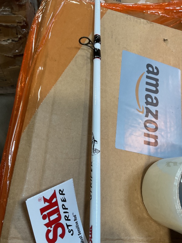 Photo 1 of **BROKEN TIP. SELLING FOR PARTS**Shakespeare Ugly Stik 7’6” Striper Casting Rod, One-Piece, 6-20lb Line Rating, Medium Light Power, Moderate Fast Action, 1/4-3/4 oz. Lure Rating