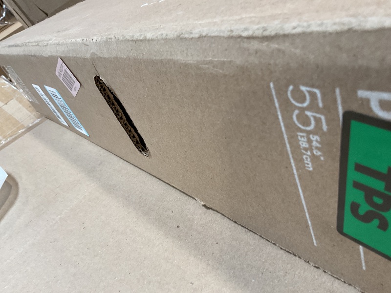 Photo 1 of **MAJOR DAMAGE. SELLING FOR PARTS **Samsung 55-Inch Class Crystal UHD 4K Bed-H Series HDR Business Pro TV w/ 3-Sided Bezel-Less Slim Design, Use for Digital Signage Displays, Commercial TV, Alexa Built-in (LH55BEDHLG, 2024 Model)