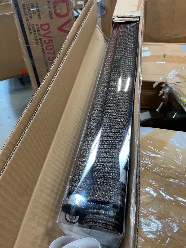 Photo 1 of AOSKY Outdoor Roller Shades?Cordless Patio Shades Roll Up Outdoor Blinds?Roller Blinds Cloth for Porch Pergola Balcony Backyard Windows?72" W x 96" H?Mocha