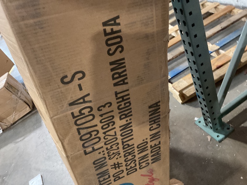 Photo 1 of **SELLING FOR PARTS AS PARTIAL SET **Osparple Sectional Couches Comfy Fluffy Fabric L Shaped Couch 3 Pieces Couches for Living Room with Storage Ottoman for Office and Small Apartment, Dark Grey