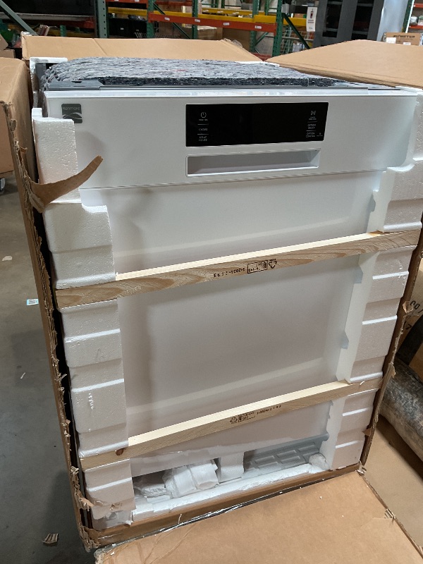 Photo 1 of Kenmore 24" Built-In Stainless Steel Tub Dishwasher with SmartWash, UltraWash, SmartDry Plus, MoreSpace Adjustable Rack and Leak Detect, Energy Star Certified, White