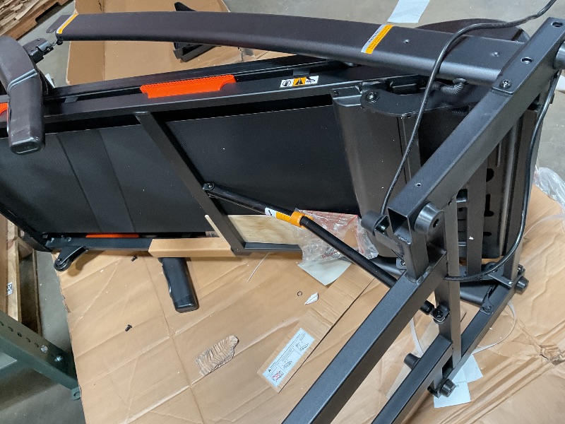 Photo 1 of THERUN Incline Treadmill, Treadmills for Running and Walking, 300 lbs Weight Capacity Folding Treadmill with 0-15% Auto Incline, Wide Belt, 3.5 HP, App, Heart Rate, Orange