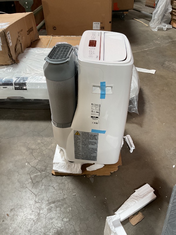 Photo 1 of LG 10000 BTU SACC(14000 ASHRAE) Portable Air Conditioners with Dual Inverter Cools 450 Sqft Ultra Quiet & Easy Install WiFi App Medium & Large Room Air Conditioner AC Unit Home White LP1022FVSM