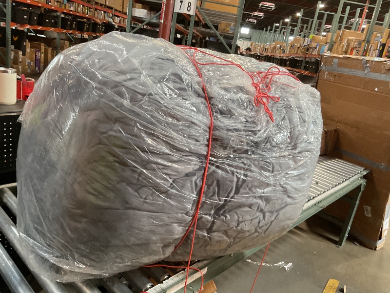 Photo 1 of Big Huge Giant Bean Bag Chair for Adults, (No Filler) Bean Bag Chairs in Multiple Sizes and Colors Giant Foam-Filled Furniture - Machine Washable Covers, Double Stitched Seams (Gray 1,5FT)