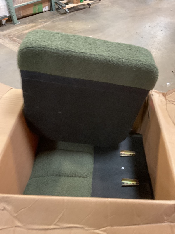 Photo 1 of **Some fur on pruduct** GREEN SWIVEL SOFA. REFER TO PICTURES.