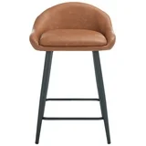 Photo 1 of 
SAFAVIEH Anson Square Low Back Counter Stool, Cigar/Black