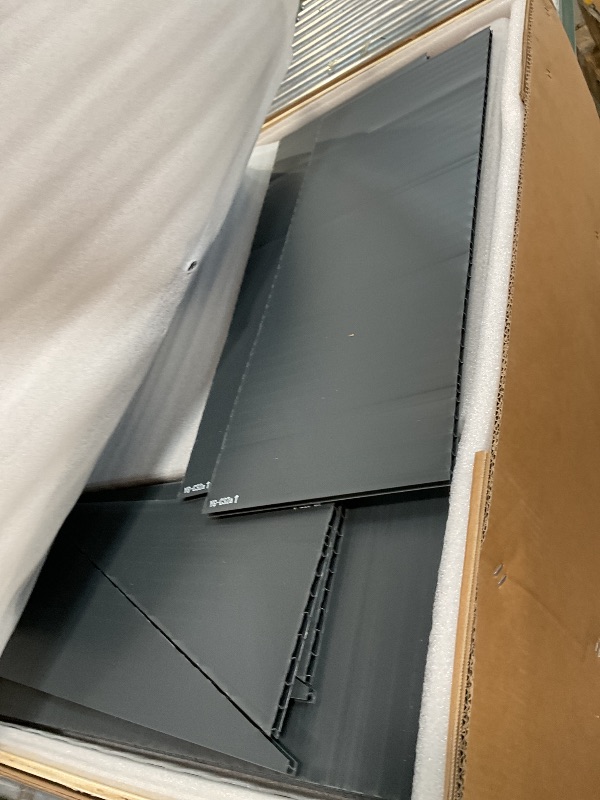 Photo 1 of ** missing box number3/3 Looks like there are two out of three boxes here.**YITAHOME 6x6FT Outdoor Storage Shed w/o Floor, All-Weather Plastic Shed with Lockable Doors, Window & Vents, Plastic Tool Shed for Backyard, Patio, Poolside, Lawn, Gray