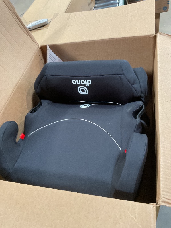 Photo 1 of **Some dirt from transport* Diono Solana, No Latch, Pack of 3 Backless Booster Car Seats, Lightweight, Machine Washable Covers, Cup Holders, Black