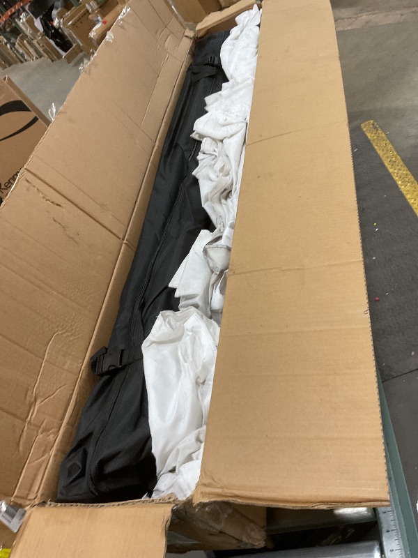 Photo 1 of **ONLY BOX 3/3. MISSING TWO BOXES. **DWVO 10x20 Pop Up Heavy Duty Canopy Tent with 6 sidewalls, Roller Bag, 4 Ropes & 12 Stakes, 4 DIY Banners & 6 Sandbags for Patio, Party, Exhibition, Commerce (White)
