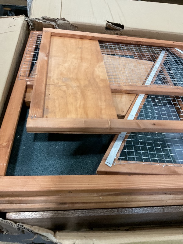 Photo 1 of ** PARTS ONLY** SOCOME 62.99" L Wooden Chicken Coop, Outdoor Poultry Cage Hen House with Nesting Box, Leakproof Pull-on Tray, Large Chicken Coop and Run, Duck Cages Rabbit Cage Cat House for Garden Yard Terrace