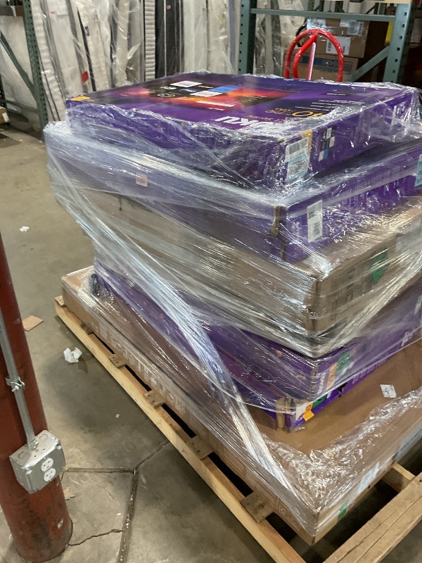 Photo 1 of **FINAL SALE/ NO RETURNS/ PALLET OF NON FUNCTIONING TVs QTY 8**