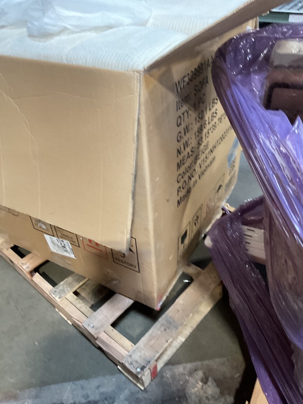 Photo 1 of **WILL NEED A TRUCK FOR PICKUO**ZNTS 103.9" Modern Couch Corduroy Fabric Comfy Sofa with Rubber Wood Legs, 4 Pillows for Living Room, WF309991AAA