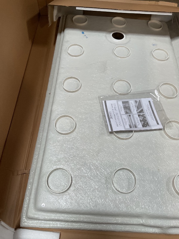 Photo 1 of **AS PICTURED**
DreamLine® SlimLine 60"W x 36"D White Threshold Shower Base 
