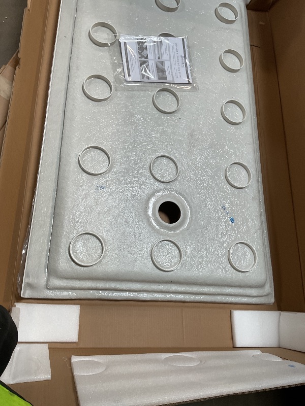 Photo 1 of **AS PICTURED**
DreamLine® SlimLine 60"W x 36"D White Threshold Shower Base 
