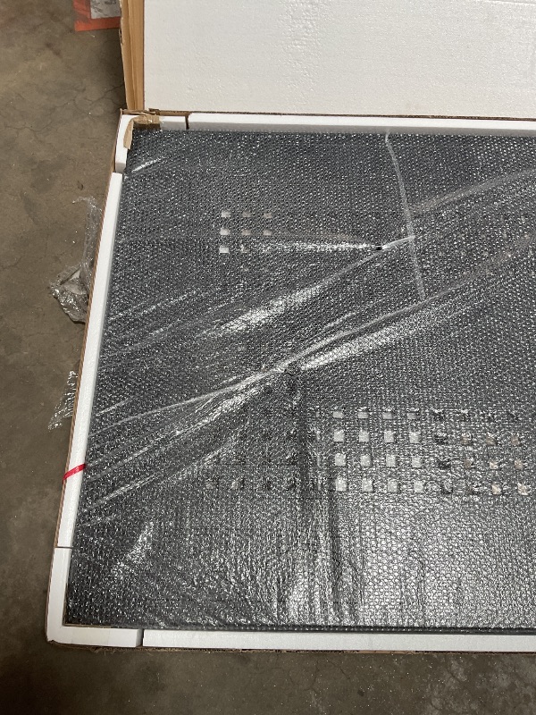 Photo 1 of **9 BOXES WILL NEED A TRUCK TO PICKUP. **Pallet Oakland Living Modern Ornate Outdoor Mesh Aluminum 84-in Large Black Rectangular Patio Dining Set with Two Lazy Susans and Eight Chairs