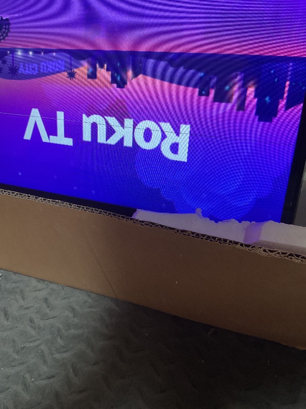 Photo 1 of **LINE THROUGH TOP OF SCREEN**Roku Smart TV – 65-Inch Select Series 4K HDR RokuTV with Roku Enhanced Voice Remote, Brilliant 4K Picture, Automatic Brightness, & Seamless Streaming – Live Local News, Sports, Family Entertainment