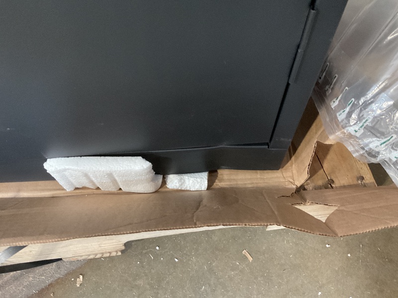 Photo 1 of **WILL NEED A TRUCK FOR PICKUP**Sandusky CA41362472-09 Classic Series Metal Storage Cabinet with Adjustable Shelves, Locking Handle, 24" D x 36" W x 72" H, Black