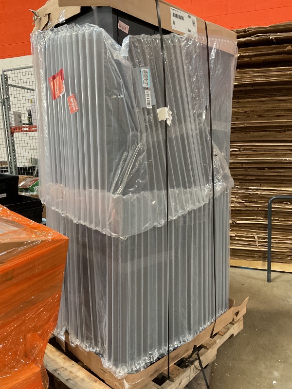 Photo 1 of **WILL NEED A TRUCK FOR PICKUP**Sandusky CA41362472-09 Classic Series Metal Storage Cabinet with Adjustable Shelves, Locking Handle, 24" D x 36" W x 72" H, Black
