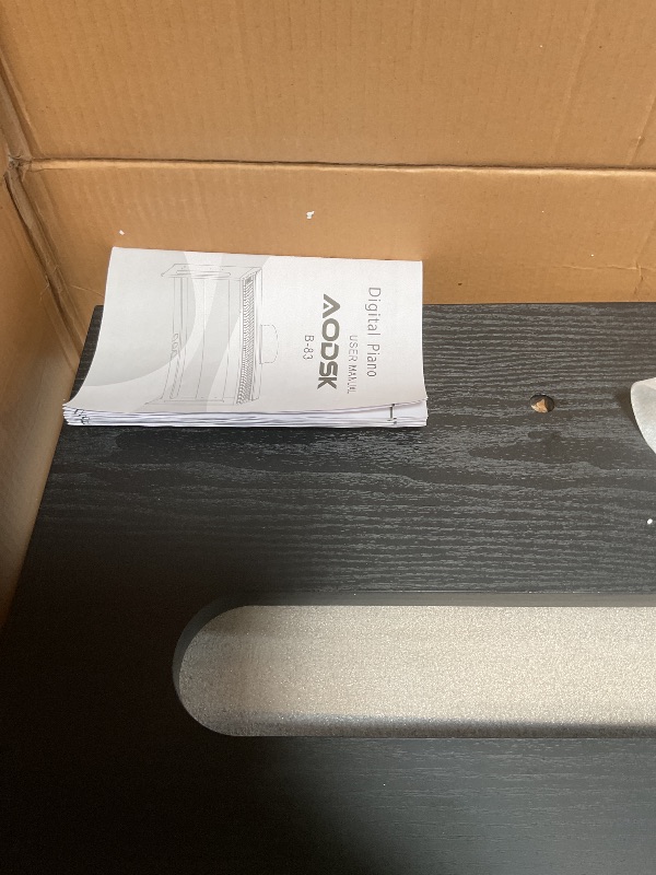 Photo 1 of AODSK 88-Key Weighted Hammer Action Digital Piano with Speakers,Furniture Stand and Triple Pedals,Beginner's Course- Comes With Headphones,Piano Lessons,B-83S