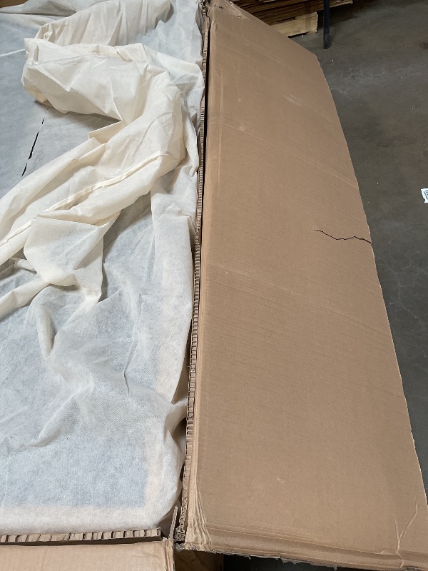 Photo 1 of **WILL NEED A TRUCK FOR PICKUP**SIMPLIHOME Livingston 76-inch Wide Sofa in Sienna Top Grain Genuine Leather, Handcrafted Mid-Century Modern Loveseat for Living Room, Compact 2-Seater with Feather-Wrapped Cushions