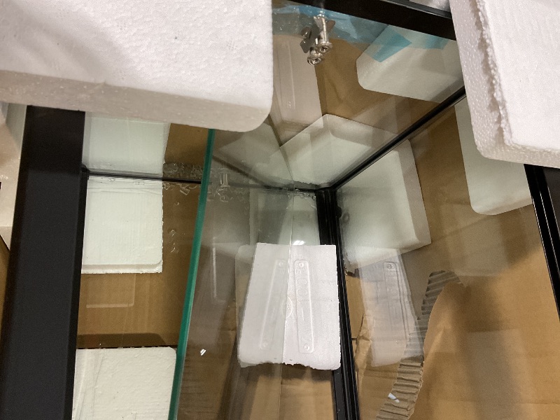 Photo 1 of **BROKEN SHELF OR SLIDING DOOR**KoolMore 33 in. 2 Tiered Pastry Display Case with Glass Shelf and Sliding Door, 3.2 cu. ft. Capacity, ETL Listed (KM-DC-3CSBK)