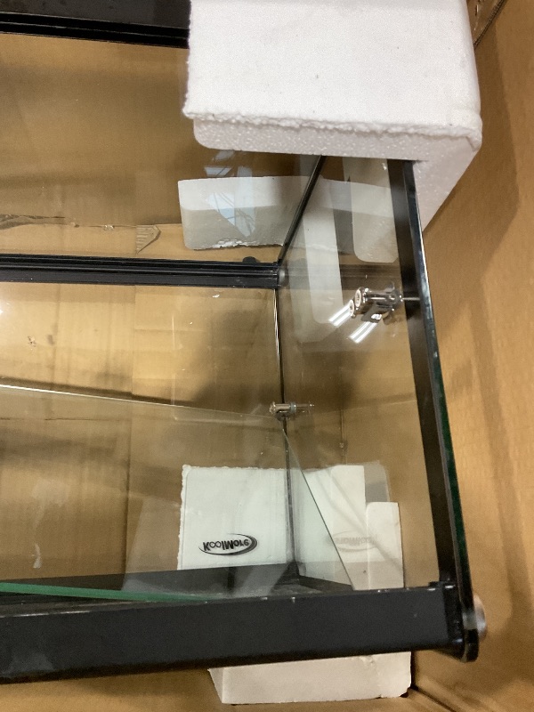 Photo 1 of **BROKEN SHELF OR SLIDING DOOR**KoolMore 33 in. 2 Tiered Pastry Display Case with Glass Shelf and Sliding Door, 3.2 cu. ft. Capacity, ETL Listed (KM-DC-3CSBK)