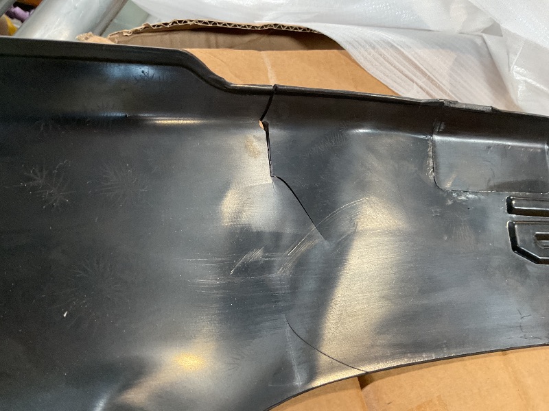 Photo 1 of **REENFORCE OR FIX CRACK**ECOTRIC Black Hood Deflector Bug Shield Compatible with 2017 2018 2019 2020 2021 2022 Ford F250 F350 Super Duty Guard Bonnet Hood Protector