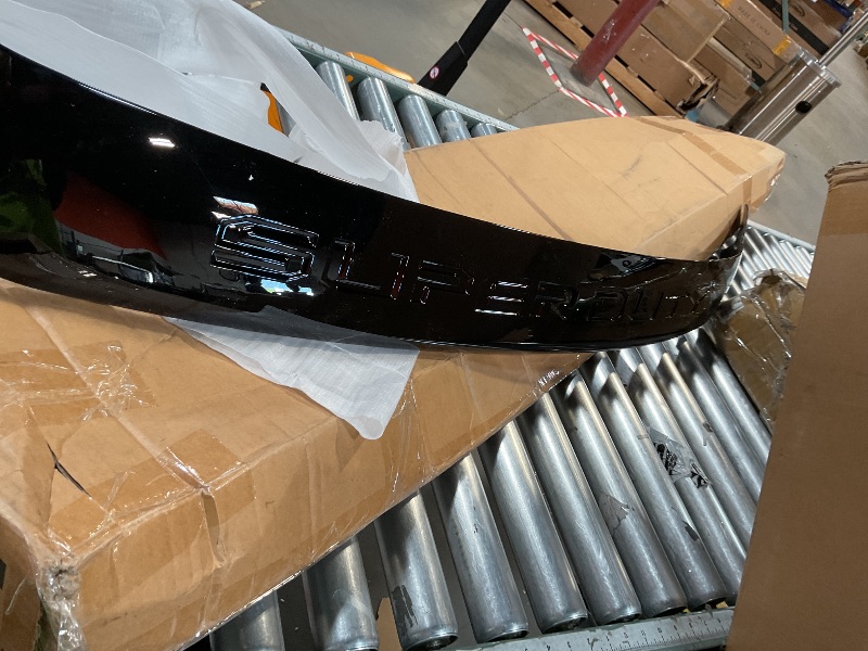 Photo 1 of **REENFORCE OR FIX CRACK**ECOTRIC Black Hood Deflector Bug Shield Compatible with 2017 2018 2019 2020 2021 2022 Ford F250 F350 Super Duty Guard Bonnet Hood Protector