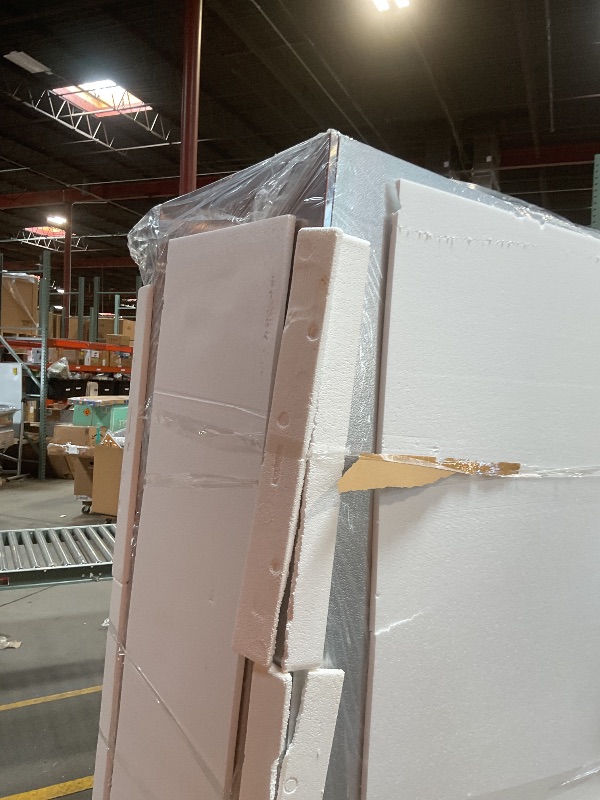 Photo 1 of **WILL NEED A TRUCK TO PICKUP. DAMAGE IS ON BASE. GOOD FOR MAIN FUNCTION STILL.**KoolMore RIR-2D-SSHD Commercial Stainless-Steel Reach-in Refrigerator with Half Door Access for Restaurant, Cafe, and Cold Food Storage, Large 47 Cu. Ft. Capacity, Heavy Duty