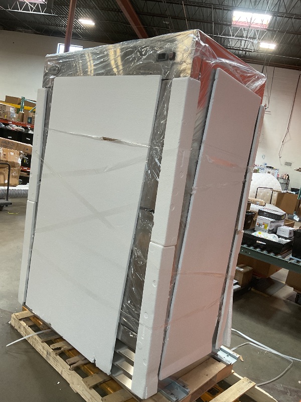 Photo 1 of **WILL NEED A TRUCK TO PICKUP. DAMAGE IS ON BASE. GOOD FOR MAIN FUNCTION STILL.**KoolMore RIR-2D-SSHD Commercial Stainless-Steel Reach-in Refrigerator with Half Door Access for Restaurant, Cafe, and Cold Food Storage, Large 47 Cu. Ft. Capacity, Heavy Duty