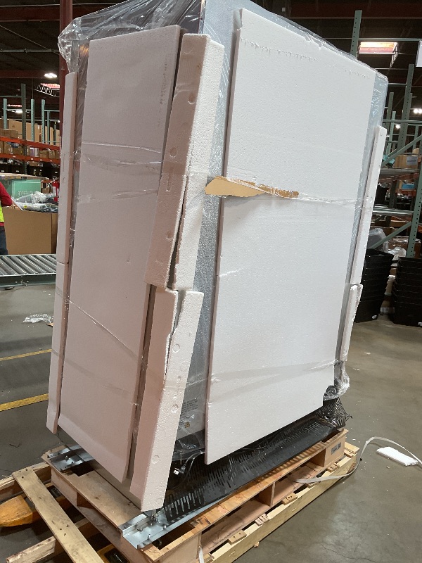 Photo 1 of **WILL NEED A TRUCK TO PICKUP. DAMAGE IS ON BASE. GOOD FOR MAIN FUNCTION STILL.**KoolMore RIR-2D-SSHD Commercial Stainless-Steel Reach-in Refrigerator with Half Door Access for Restaurant, Cafe, and Cold Food Storage, Large 47 Cu. Ft. Capacity, Heavy Duty