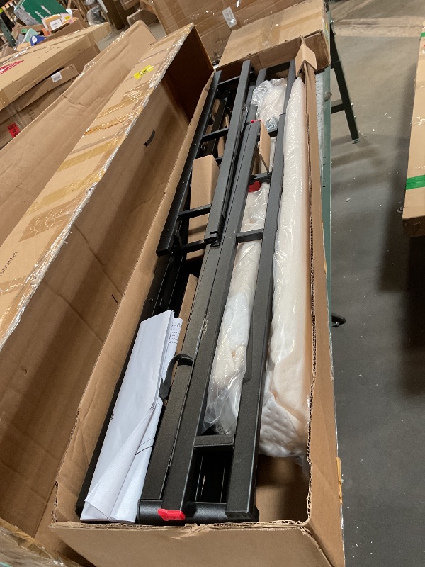Photo 1 of Amazon Basics Smart Box Spring Bed Base, 5-Inch Height Mattress Foundation, Tool-Free Easy Assembly, Full, 74"L x 53"W x 5"H, White
