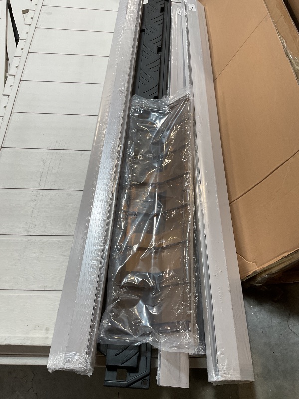 Photo 1 of **WILL NEED TRUCK TO PICKUP. PRODUCT IS LOOSE UNDER THE COVER. NO BOTTOM.**EAST OAK Outdoor Storage Shed, 7×4×8.2 FT Waterproof Resin Tool Shed with Window, 152Cu.ft Outside House Shed for Garden, Patio, Lawn Mower, Bikes, Outdoor Garden Shed with Latches