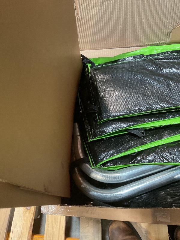 Photo 1 of **ONLY BOX ONE OF TWO**Skepphlay 12FT Trampoline Set, Large Outdoor Trampolines with Basketball Hoop, Backyard Trampoline with Enclosure Net, ASTM Approval Heavy Duty Recreational Trampolines Hoop Slide SwingW285126188
