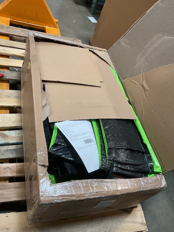 Photo 1 of **ONLY BOX ONE OF TWO**Skepphlay 12FT Trampoline Set, Large Outdoor Trampolines with Basketball Hoop, Backyard Trampoline with Enclosure Net, ASTM Approval Heavy Duty Recreational Trampolines Hoop Slide SwingW285126188
