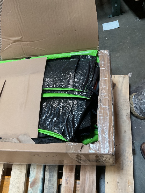 Photo 1 of **ONLY BOX ONE OF TWO**Skepphlay 12FT Trampoline Set, Large Outdoor Trampolines with Basketball Hoop, Backyard Trampoline with Enclosure Net, ASTM Approval Heavy Duty Recreational Trampolines Hoop Slide SwingW285126188
