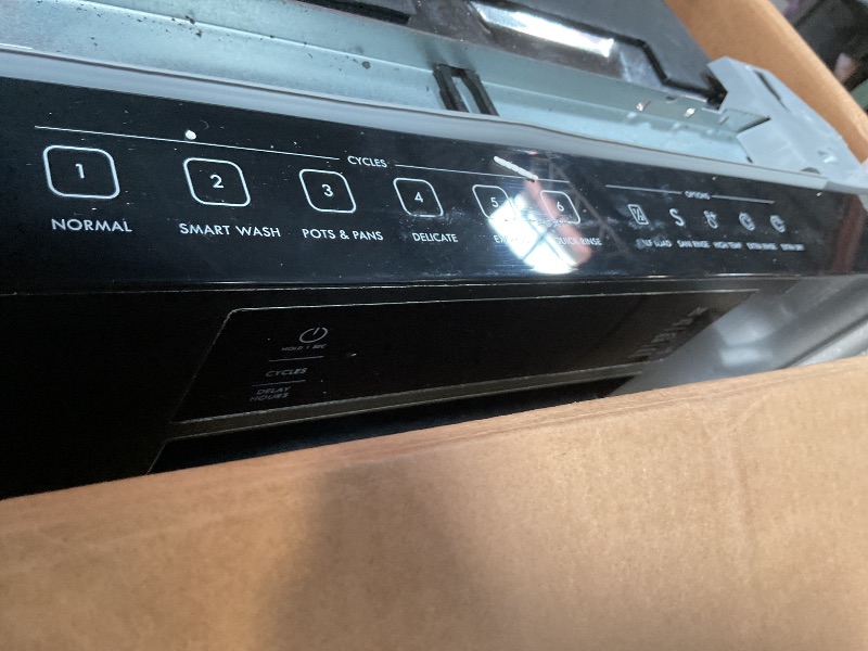 Photo 1 of Kenmore 24" Built-In Stainless Steel Tub Dishwasher with SmartWash, Smart Dry, and MoreSpace Adjustable Rack, Energy Star Certified, Black