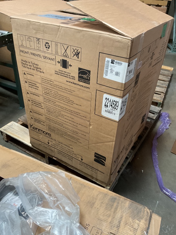 Photo 1 of Kenmore 24" Built-In Stainless Steel Tub Dishwasher with SmartWash, Smart Dry, and MoreSpace Adjustable Rack, Energy Star Certified, Black