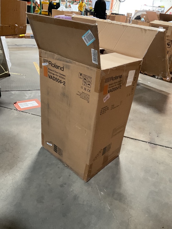 Photo 1 of **BOX 2 OF 4 ONLY**Roland VAD504 V-Drums Acoustic Design Streamlined kit with Full-Size Wood Shells. (VAD504-1)