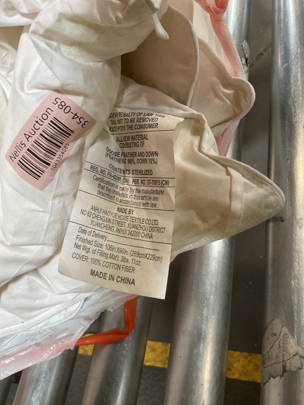 Photo 1 of **Dirty from transport**Goose feather and down comforter size unknown
