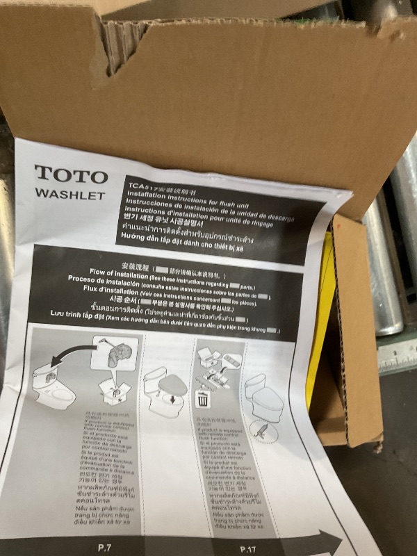 Photo 1 of **SELLING FOR PARTS**TOTO WASHLET+ Nexus One-Piece Elongated 1.28 GPF Toilet with Auto Flush S7A Contemporary Bidet Seat, Cotton White - MW6424736CEFGA#01
