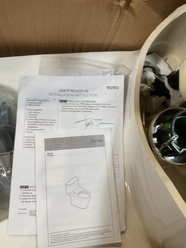 Photo 1 of **SELLING FOR PARTS**TOTO WASHLET+ Nexus One-Piece Elongated 1.28 GPF Toilet with Auto Flush S7A Contemporary Bidet Seat, Cotton White - MW6424736CEFGA#01