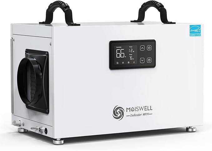 Photo 1 of 145 Pints Commercial Dehumidifier with Pump, Crawlspace Dehumidifiers with Drain Hose for Compact Tight Basements Large Spaces