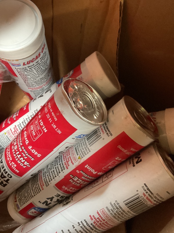 Photo 1 of 8 Lucas Oil 10005 Red N Tacky Grease - 14 Ounce Cartridge