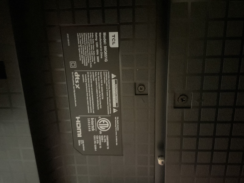 Photo 1 of **SeELLING FOR PARTS**TCL 98-Inch Q65 QLED 4K UHD Smart TV with Google TV (98Q651G, 2024 Model) Dolby Vision, Dolby Atmos, HDR Pro+, Game Accelerator Enhanced Gaming, Voice Remote, Works with Alexa, Streaming Television